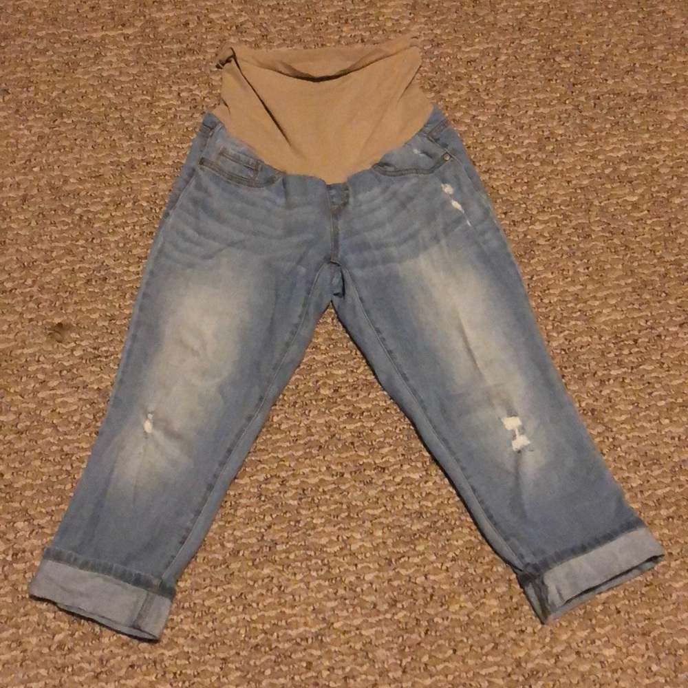 Indigo Blue maternity jeans. SIZE SMALL